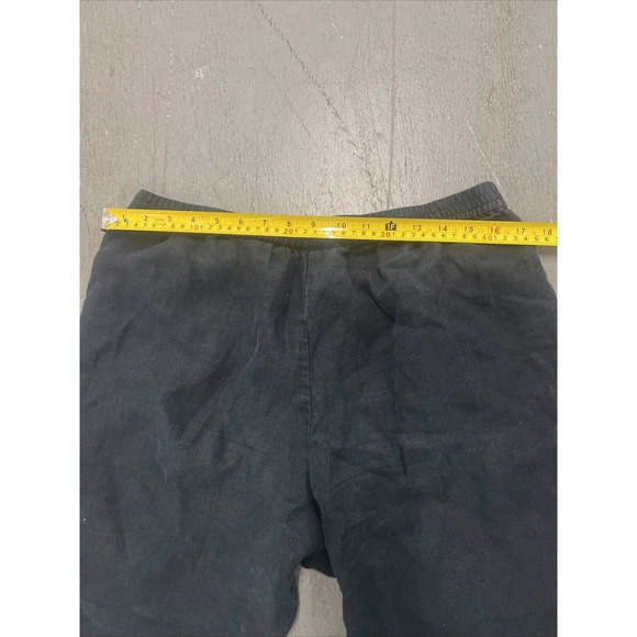 J.Jill Love Linen Navy Drawstring Elastic Waist Pants Trousers Womens M Missy - Picture 7 of 7